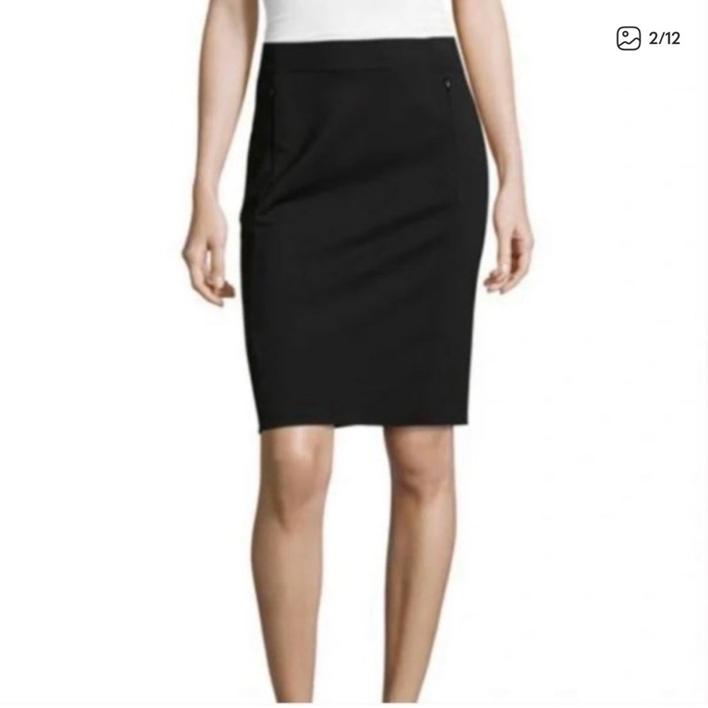 Diane Von Furstenberg Classic Black Pencil Skirt - WITH POCKETS!